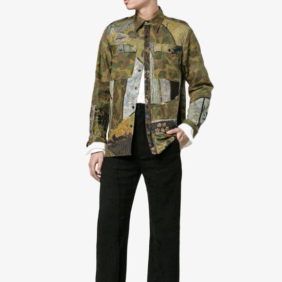 SS17 DRIES VAN NOTEN PATCHWORK SHIRT JACKET 48 - Picture 16 of 16